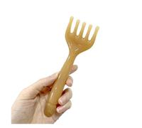Massaggiatore for la testa in resina Gua Sha for il collo del corpo Massaggio alle gambe for il collo del corpo Artiglio raschiante a cinque artigli(Yellow)