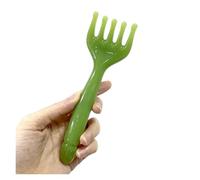 Massaggiatore for la testa in resina Gua Sha for il collo del corpo Massaggio alle gambe for il collo del corpo Artiglio raschiante a cinque artigli(Green)