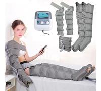 Massaggiatore For Piedi E Gambe A Compressione D'aria A 6 Cavità, Macchina For Manicotti Di Compressione For Gambe, Circolazione Sanguigna, Pressione Temporizzata E Regolabile(Two Legs+Two Arms+Waist)