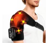 Massaggiatore For Spalle A Triplo Metodo Con Calore, 5 Modalità Di Calore E Vibrazione Regolabili, Compressione Dell'airbag E Impacco For Massaggio Shiatsu Con Impasto Profondo