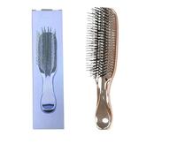Massaggiatore for testa premium Spazzola for cuoio capelluto Massaggiatore for capelli Spazzola for shampoo Spazzola districante in plastica bagnata Pettine for pulizia capelli Oro rosa (Size : Rose