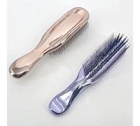Massaggiatore for testa premium Spazzola for cuoio capelluto Massaggiatore for capelli Spazzola for shampoo Spazzola districante in plastica bagnata Pettine for pulizia capelli Oro rosa (Size : Purpl