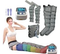 Massaggiatore Gamba 6-Cavity Air Compressione Gamba Massaggiatore, Elettrico Pieno Corpo Vita Gamba Braccio Strumento Rilassamento, Pressoterapia Stivali Migliorare Il Dolore Rilassamento
