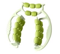 Massaggiatore Gambe a 29 Ruote, Fuß und Armmassage, Rullo per Gambe mit Griff Bein, Rullo Massaggio Cellulite für Oberschenkel, Beine, Massaggiatore Anticellulite Linfodrenaggio (Verde)