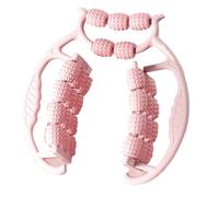 Massaggiatore Gambe a 29 Ruote, Fuß und Armmassage, Rullo per Gambe mit Griff Bein, Rullo Massaggio Cellulite für Oberschenkel, Beine, Massaggiatore Anticellulite Linfodrenaggio (Rosa)