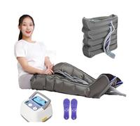 Massaggiatore Gambe a Compressione ad Aria - Per Circolazione e Relax Muscolare, Caviglie, Piedi, Braccia con Timer - Ideale Post-Allenamento, Viaggi o Lavoro Sedentario