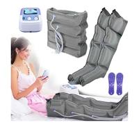 Massaggiatore Gambe a Compressione Aria - Sollievo Gambe Pesanti & Migliora Circolazione | Dispositivo Silenzioso per Polpacci, Piedi e Braccia | Ideale Recupero Sportivo e Relax