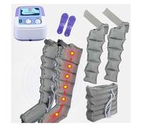 Massaggiatore Gambe ad Aria Compressa - Sollievo Dolori & Migliora Circolazione - Sistema Regolabile per Polpacci, Cosce e Piedi - Dispositivo Portatile Relax Muscolare (Grigio)