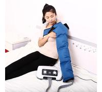 Massaggiatore Gambe, Pressoterapia Linfodrenaggio, 6/4 Camere D'aria Massaggiatore Compressione d'aria per Gamba, Addome e Braccio, Pressoterapia per Casa Circolazione Rilassare Il Dolore