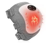 Massaggiatore Ginocchio Elettrico Wireless, Ginocchiera Riscaldata per Dolore con Vibrazione e Compressione Aria, 3 Livelli Calore, 3 Modalità Massaggio, 5 Timer, Batteria Ricaricabile 5000mAh