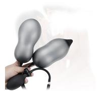 Massaggiatore gonfiabile manuale 2 in 1 in silicone liscio Plúg per uomo e donna