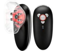 Massaggiatore Infrarossi EMS Viso Lifting Antirughe, Massaggiatore Anticellulite Infrarossi e Coppettazione, Dispositivo Rassodante Tonificante per Corpo Viso a Led Ems Vuoto (nero)