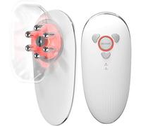 Massaggiatore Infrarossi EMS Viso Lifting Antirughe, Massaggiatore Anticellulite Infrarossi e Coppettazione, Dispositivo Rassodante Tonificante per Corpo Viso a Led Ems Vuoto (bianco)