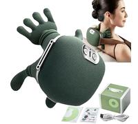 Massaggiatore intelligente per collo e spalle, massaggiatore per mani reali, massaggiatore impastatore, massaggiatore shiatsu portatile wireless per collo e schiena, massaggiatore per mani riscaldate