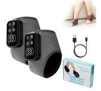 Massaggiatore intelligente per piedi riscaldante, 5 modalità di massaggio e 6 livelli di riscaldamento, ricaricabile con USB-C, massaggiatore portatile per i piedi, ideale come regalo per genitori