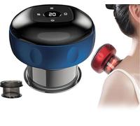 Massaggiatore intelligente per terapia a coppettazione, set elettrico per terapia di coppettazione, 5 in 1, regolabile, 12 livelli, potente meridiano per alleviare il dolore muscolare della schiena,
