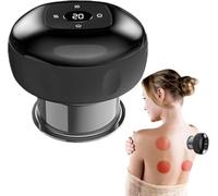 Massaggiatore intelligente per terapia di coppettazione, set elettrico per terapia di coppettazione, 5 in 1, regolabile, 12 livelli, massaggiatore elettrico ricaricabile Gua Sha, migliora la