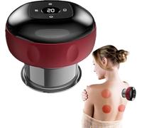 Massaggiatore intelligente per terapia di coppettazione, set elettrico per terapia di coppettazione, 5 in 1, regolabile, 12 livelli, massaggiatore elettrico ricaricabile Gua Sha, migliora la