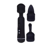 massaggiatore intimo donna vibratore 12 funzioni con 3 teste intercambiabili in silicone