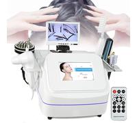 Massaggiatore LCD 7 in 1 per cuoio capelluto e analizzatore di capelli, microscopio digitale per il rilevamento del cuoio capelluto e dei follicoli piliferi, include 7 manici per una diagnosi completa