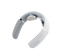 Massaggiatore lenitivo per il collo, con calore, portatile, ricaricabile, per massaggio shiatsu, rilassante, per tensioni in ufficio, viaggi, tecnologia 2025, allevia lo stress muscolare (bianco, 15