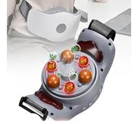 Massaggiatore lombare elettrico, cintura addominale portatile a riscaldamento rapido, 5 modalità intelligenti/regolazione della velocità a 3 velocità, for addominale