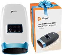 Massaggiatore Mani - Dispositivo per Massaggio Mani Elettrico con Calore e Compressione - Massaggiatore Elettrico per Sollievo da Dolori e Rigidità - Regali per Famiglie