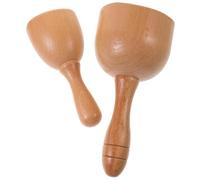 Massaggiatore Manuale a Coppetta per Muscoli, 2 Pezzi in Legno | Impugnatura Ergonomica e Comoda, Aiuta a Rilassare i Muscoli Contratti, Adatto a Stretching e Massaggio