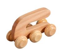 Massaggiatore manuale a rullo, massaggiatore muscolare manuale in legno, con principi meccanici, struttura a rullo, strumento per massaggio per schiena, gambe, viso e collo