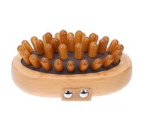 Massaggiatore Manuale Ergonomico in Faggio, Gomma e Corda, per Anziani | Spazzola da Massaggio Domestica, Impugnatura Pratica, Delicato sulla Pelle, Evita Graffi, Uso Sicuro