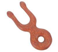 Massaggiatore Manuale in Legno a Manico, Denti Sagomati | Uso Domestico o Ufficio, per Mani e Collo, Tocco Naturale, Autotrattamento e Sollievo della Tensione