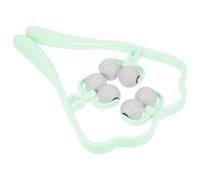 Massaggiatore Manuale per Cervicale e Collo, Rullo Multifunzione Portatile | ABS Verde, Uso Domestico, Sollievo per Emicranie e Cefalee, Rilassa Corpo e Spalle