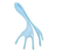 Massaggiatore Manuale per Testa a Sei Artigli, Impugnatura Ergonomica Blu | Plastica Resistente, Pulizia del Cuoio Capelluto, Uso a Casa e Nelle Pause, per Uomini e Viaggiatori