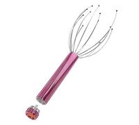 Massaggiatore Manuale per Testa Dodici Punte, Metallo, 1 Pezzo | Funzionamento Batteria Aa, Uso Domestico per Cura dei Chioma, Design Portatile, per Cuoio Capelluto e Follicoli