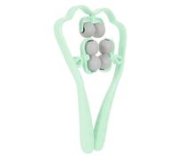 Massaggiatore Manuale Portatile per Collo, Rullo Multifunzione ABS Verde | Struttura Leggera e Portatile, Aiuta a Rilassare Corpo e Dare Sollievo alla Testa