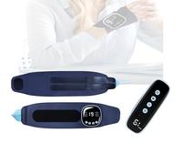 Massaggiatore, Massaggiatore da Polso da 800 mAh con Funzione di Massaggio EMS e Impacco Caldo Fascia da Polso Ricaricabile Senza Fili con 3 Livelli di Calore 9 Modalità di Massaggio e 19 Forze