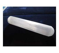 Massaggiatore minerale naturale di selenite, barretta, bastoncino, bastone, Arrotondato da ambo Le Parti, minerali e cristalli per la guarigione, la bellezza energetica, la meditazione