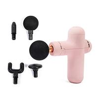 massaggiatore muscolare portatile velocità, pistola mini fascia USB, massaggiatore muscolare-nero_8.4 v, massaggiatore per tessuti profondi con teste (rosa 8.4 v)