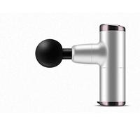 massaggiatore muscolare portatile velocità,pistola per massaggio mini USB, fascia per rilassamento muscolare afferrare-bianco,massaggiatore per tessuti profondi con teste (bianco)