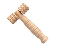 Massaggiatore muscolare - Rullo manuale in legno per massaggi - Principi meccanici Struttura a rullo strumento di massaggio per schiena, gambe, viso e collo