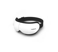 medisana EM 100 massaggiatore per occhi, maschera oculare con massaggio, calore e musica, massaggiatore viso per mal di testa, affaticamento degli occhi, gonfiore o emicrania, pieghevole