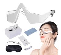 Massaggiatore oculare ricaricabile tramite USB, con copertura per gli occhi e panno, batteria da 90 mAh con 3 ingranaggi regolabili, maschere per gli occhi per dormire, massaggiatore per gli occhi per