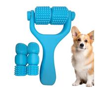 Massaggiatore per animali domestici, gratta il viso, strumento di toelettatura con stampa 3D, design ergonomico, setole in silicone morbido, eccellente per gattini, cuccioli, corpo, gambe