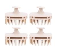 Massaggiatore per Capelli per il Cuoio Capelluto, Favorisce la circolazione. Spazzola Ergonomica per Shampoo per Pulizia Profonda per Tutti i di Capelli (colore della pelle)