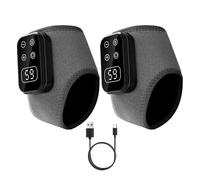 Massaggiatore per caviglie - Dispositivo cordless a 6 livelli di calore e 5 modalità | Avvolgimento terapeutico per il tallone del piede ricaricabile, per alleviare il dolore, per aumentare la circola