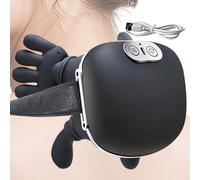 Massaggiatore per collo con calore - Dispositivo per rilassamento dei profondi - Massaggiatore per collo senza fili ricaricabile con 2 modalità di calore | for Home Travel Break After Exercise