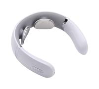 Massaggiatore per collo con calore, massaggiatore per collo in tessuto profondo, massaggiatore intelligente senza fili con cuscinetti elettrodi, efficiente rilassatore per i muscoli del corpo