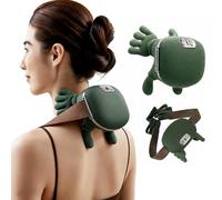 Massaggiatore per collo con dita, massaggiatore riscaldato bionico, massaggiatore per collo con calore, massaggiatore per collo e spalle, simula il vero massaggio del palmo per il massimo comfort