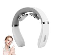 Massaggiatore Per Collo Con Funzione Riscaldante - Massaggiatori Per Collo E Schiena,Dispositivo Portatile Senza Fili Con 10 Modalità Vibranti, Ricaricabile E Termico Per Post-Allenamento, Bellezza, C