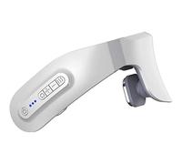 Massaggiatore per collo con riscaldamento, dispositivo di massaggio elettrico wireless per il collo a impulsi, allevia il dolore e rilassamento profondo - 6 modalità di massaggio, 18 intensità e 2